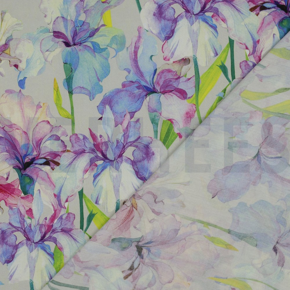 VISCOSE RADIANCE DIGITAL FLEURS ÉCRU #7