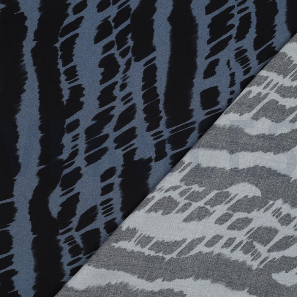 VISCOSE RADIANCE DIGITAL ABSTRACT BLUE #7