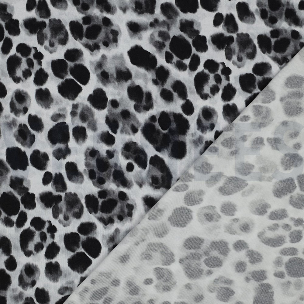 VISCOSE SATIN DIGITAL PEAU D’ANIMAL NOIR #7