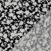 VISCOSE STRETCH FLOWERS BLACK (thumbnail) #4