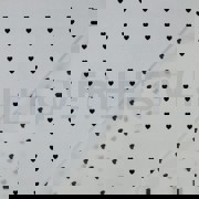 FINE POPLIN HEARTS WHITE/BLACK (thumbnail) #4