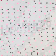 FINE POPLIN HEARTS WHITE/FUCHSIA (thumbnail) #4