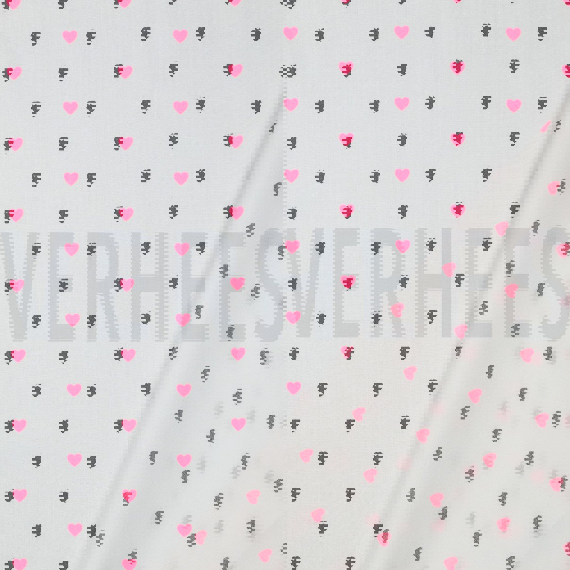 FINE POPLIN HEARTS WHITE/FUCHSIA (high resolution) #4