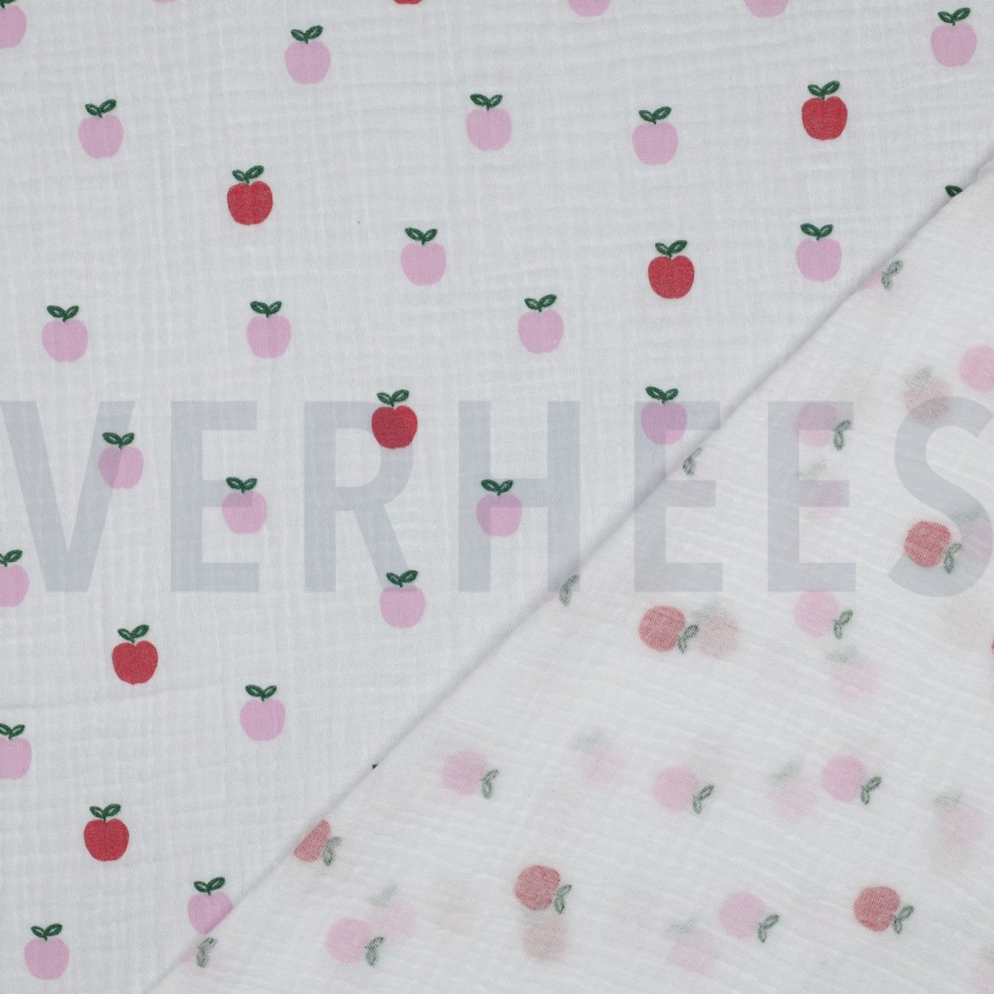 DOUBLE GAUZE FRUITS WHITE (high resolution) #4