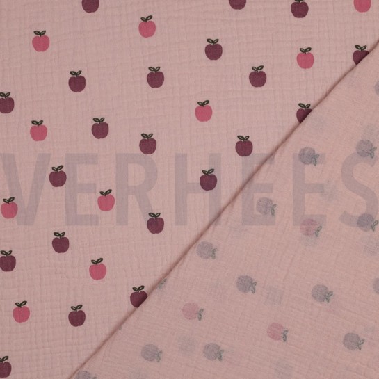 DOUBLE GAUZE FRUIT ZACHTROZE/OUDROZE #7