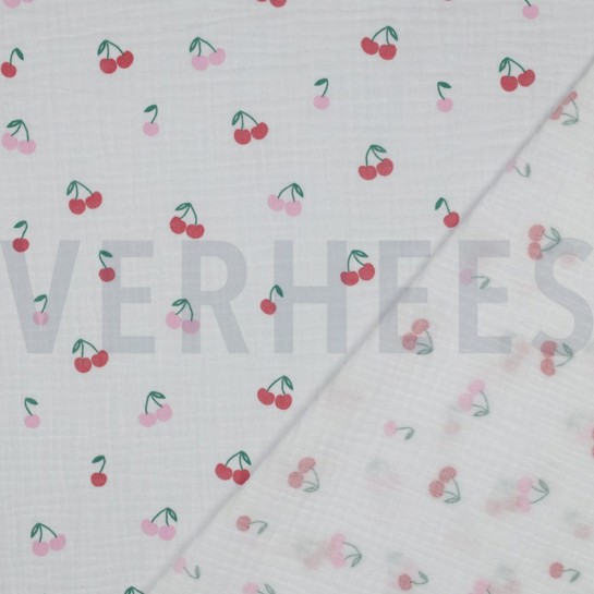 MUSSELIN FRÜCHTE WEISS #7