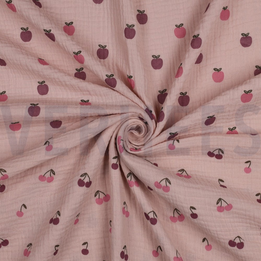 DOUBLE GAUZE FRUITS SOFT ROSE #7