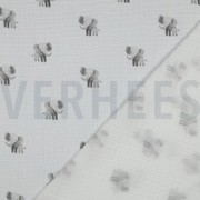 DOUBLE GAUZE GOTS DIGITAAL DIEREN WIT (thumbnail) #4