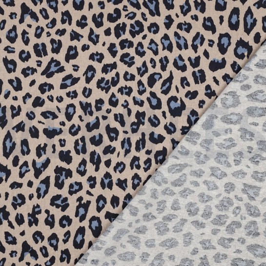 LINEN VISCOSE ANIMAL SKIN CAMEL #7