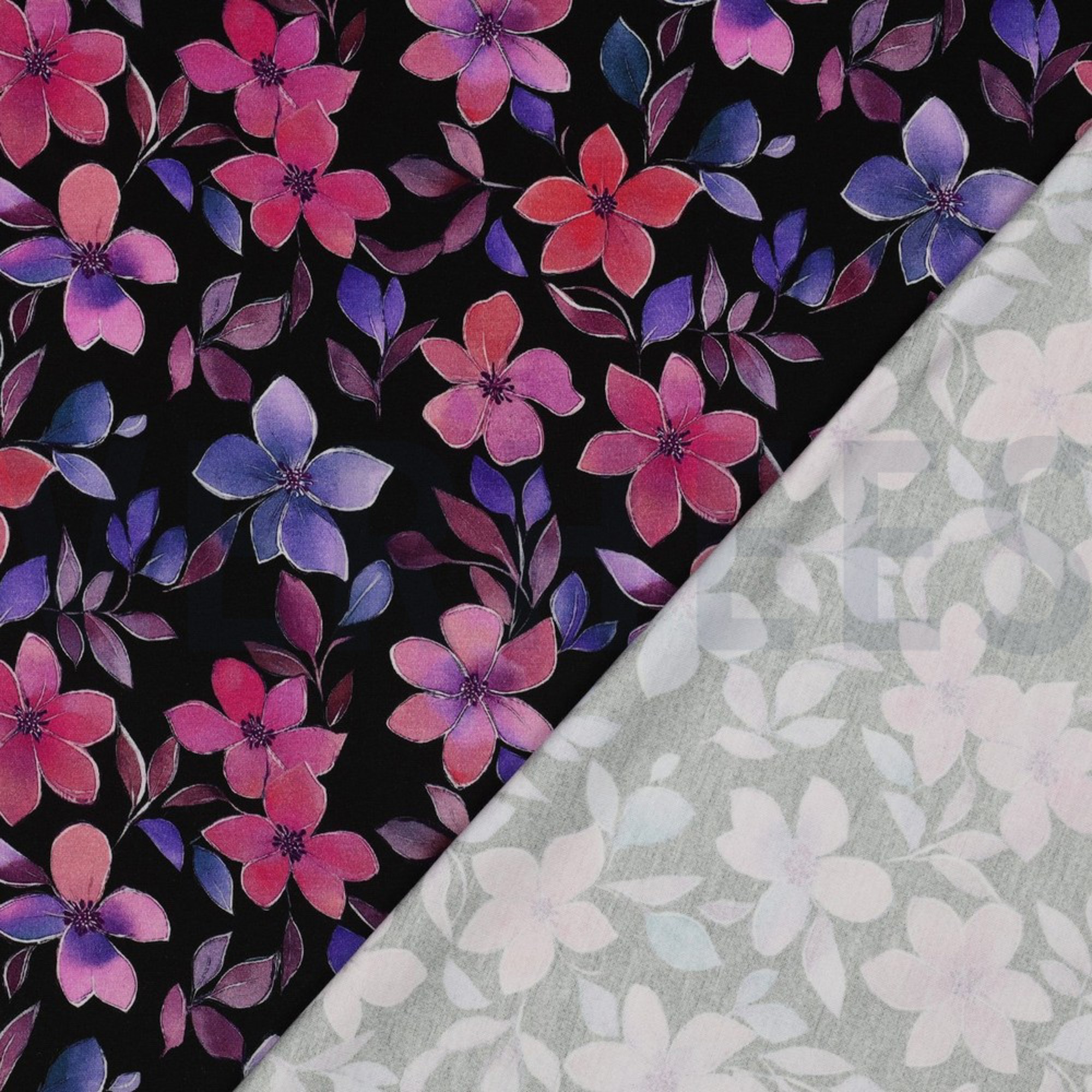 PUNTA DI ROMA DIGITAL FLEURS NOIR (high resolution) #4