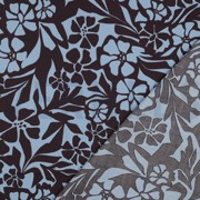 BAUMWOLLE VISKOSE BLUMEN HELLBLAU (thumbnail) #4