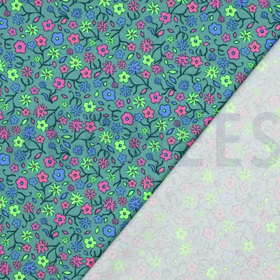 JERSEY NEON BLOEMEN GROEN #7