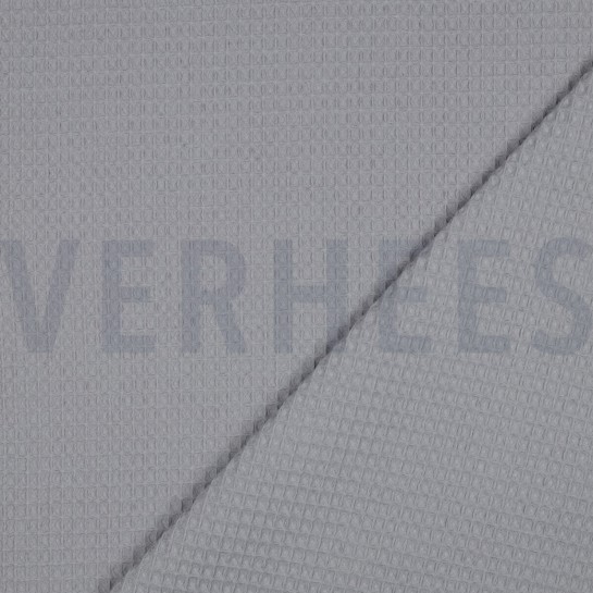 BAUMWOLLE WAFFEL GRAU #7