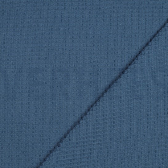 KATOEN WAFEL JEANSBLAUW #7