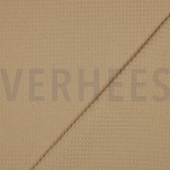 BAUMWOLLE WAFFEL HELL SAND #7