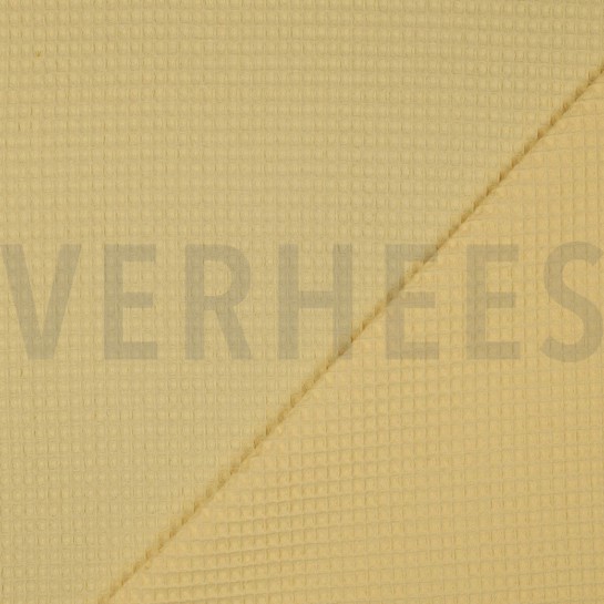 COTON NID D'ABEILLE JAUNE PÂLE #7