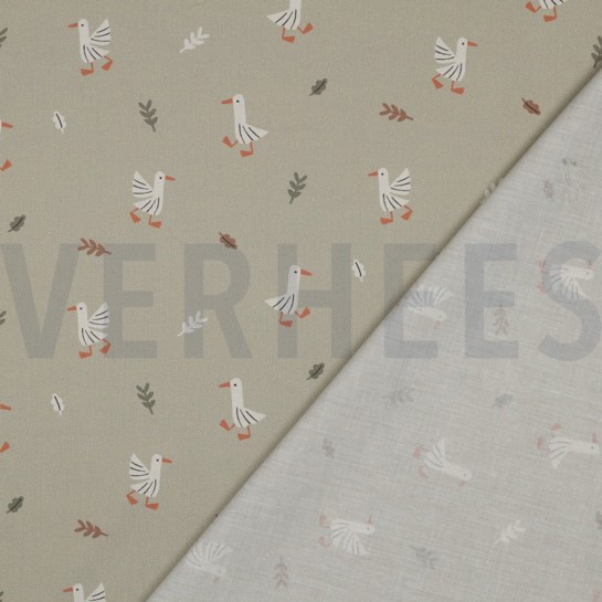 FINE POPLIN GOTS FARM ANIMALS SAGE #7