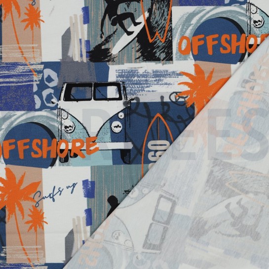 JERSEY DIGITAAL STRAND BLAUW #7