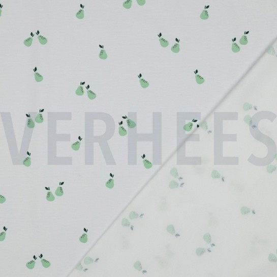 JERSEY GOTS FRUITS WHITE #7