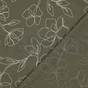 LIN VISCOSE BRODERIE FLEURS CORNICHON (thumbnail) #4