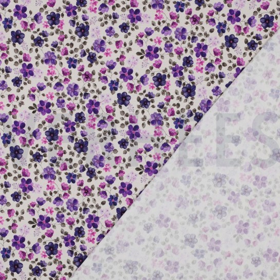 JERSEY GOTS DIGITAL BLUMEN LILA/VIOLETT #7