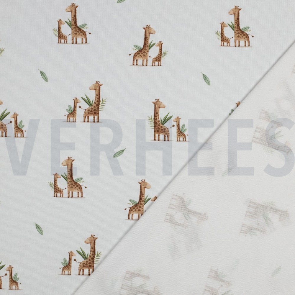 JERSEY GOTS DIGITAL ANIMAUX BLANC #7