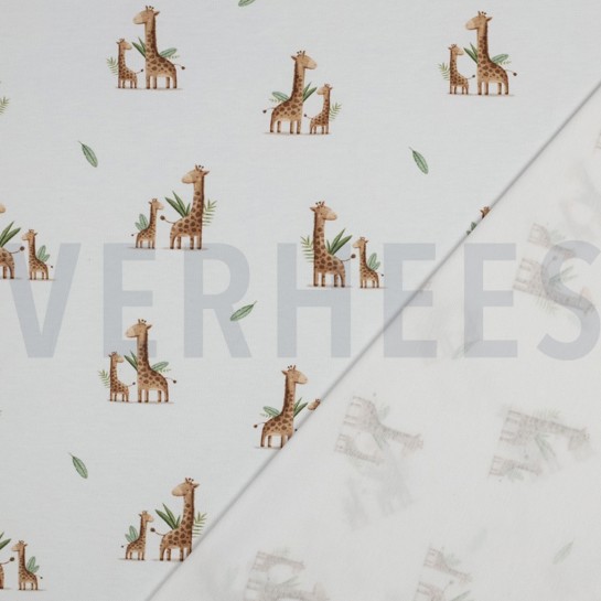 JERSEY GOTS DIGITAL ANIMALS WHITE #7