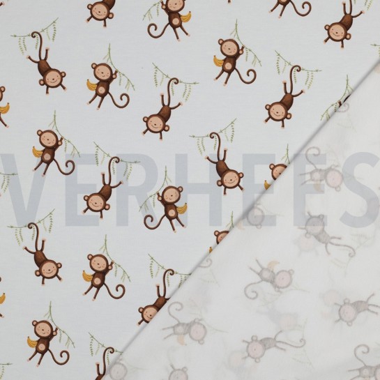 JERSEY GOTS DIGITAL ANIMALS WHITE #7