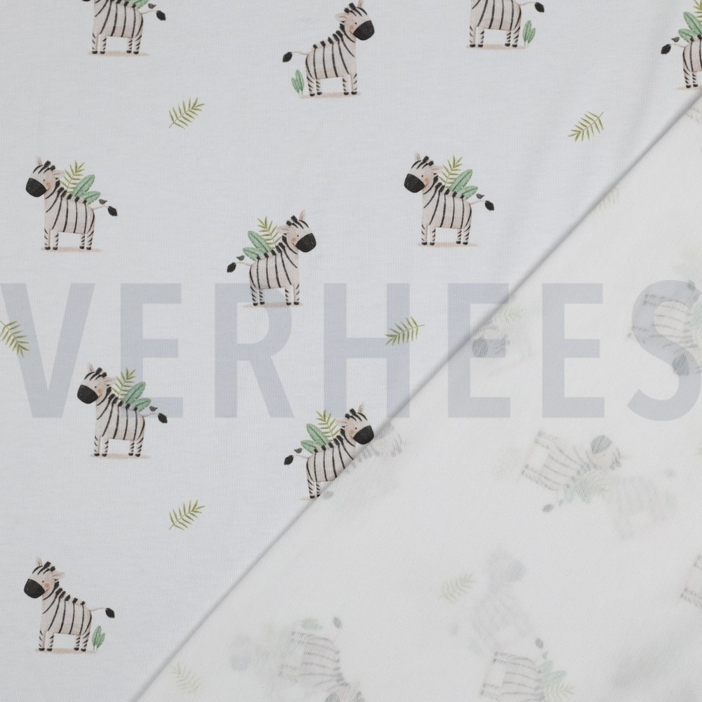 JERSEY GOTS DIGITAL ANIMALS WHITE #7
