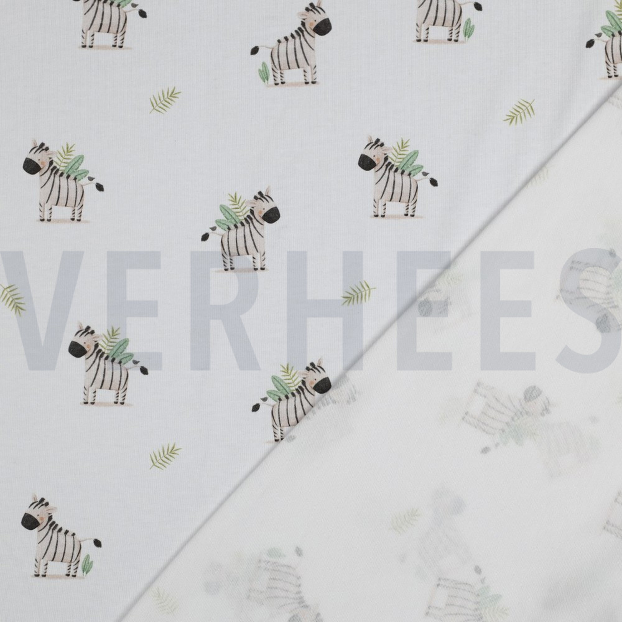 JERSEY GOTS DIGITAL ANIMAUX BLANC (high resolution) #4