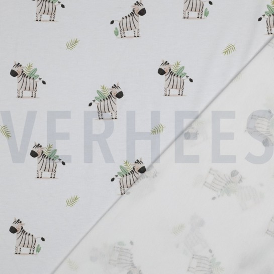 JERSEY GOTS DIGITAL ANIMAUX BLANC #7