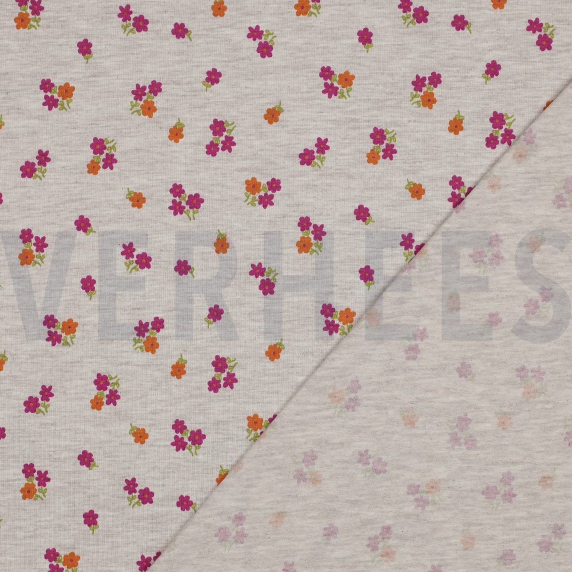JERSEY MÉLANGE FLEURS SABLE CLAIR (high resolution) #4