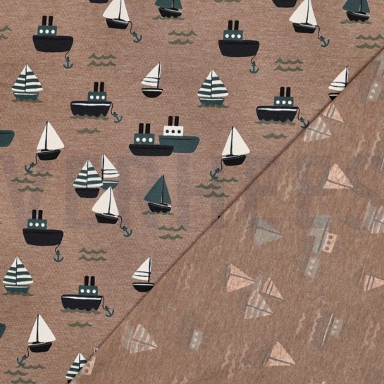 JERSEY MÉLANGE BATEAUX TAUPE #7