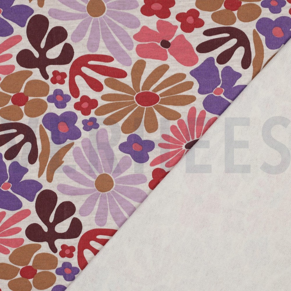 SWEAT MÉLANGE FLEURS SABLE CLAIR #7