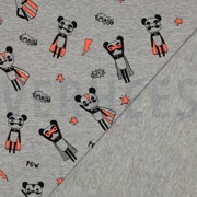 JERSEY MELANGE NEON SUPERHELDEN LICHTGRIJS (thumbnail) #4