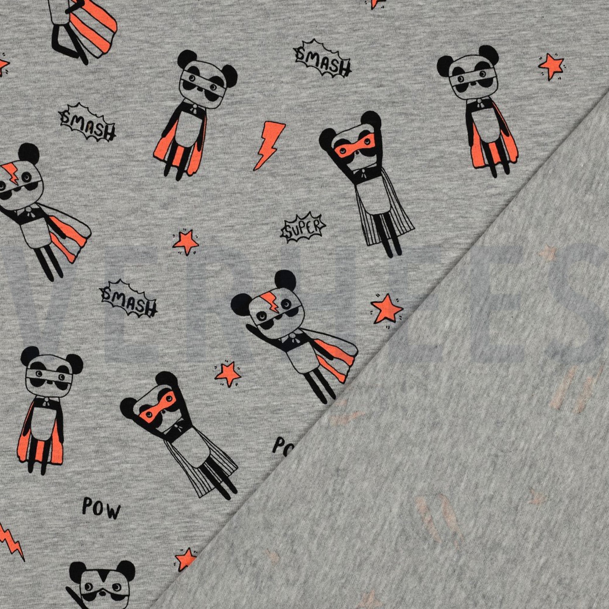 JERSEY MELANGE NEON SUPERHELDEN LICHTGRIJS (high resolution) #4