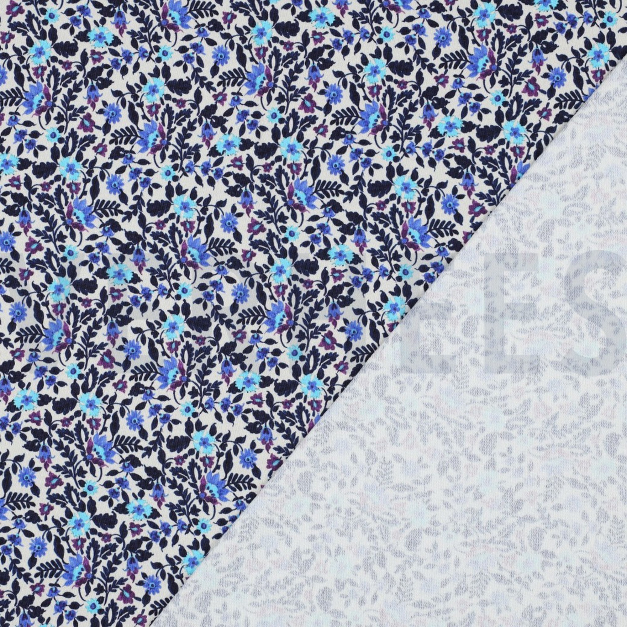 FRENCH TERRY DIGITAL BLUMEN GEBROCHEN WEISS (high resolution) #4