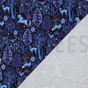 FRENCH TERRY DIGITAL ANIMAUX DE LA FORÊT BLEU MARINE (thumbnail) #4