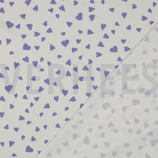 FRENCH TERRY CHIENS ET CŒURS BLANC CASSÉ #7