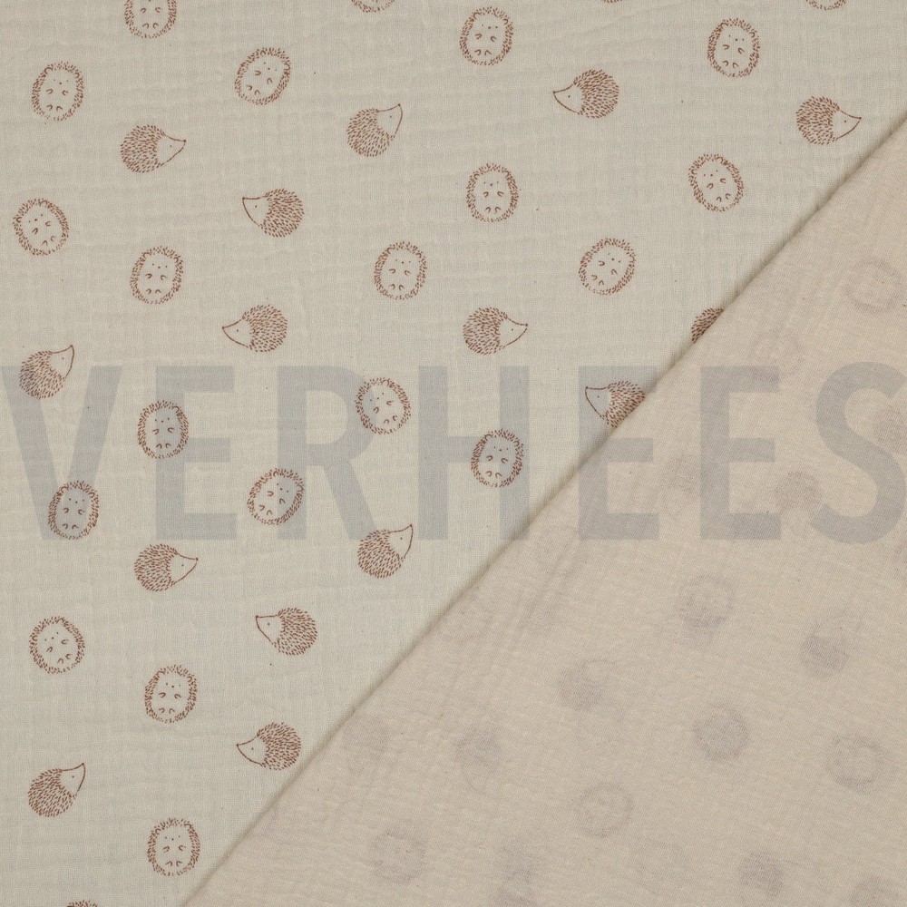 DOUBLE GAUZE HEDGEHOG NATURAL #7