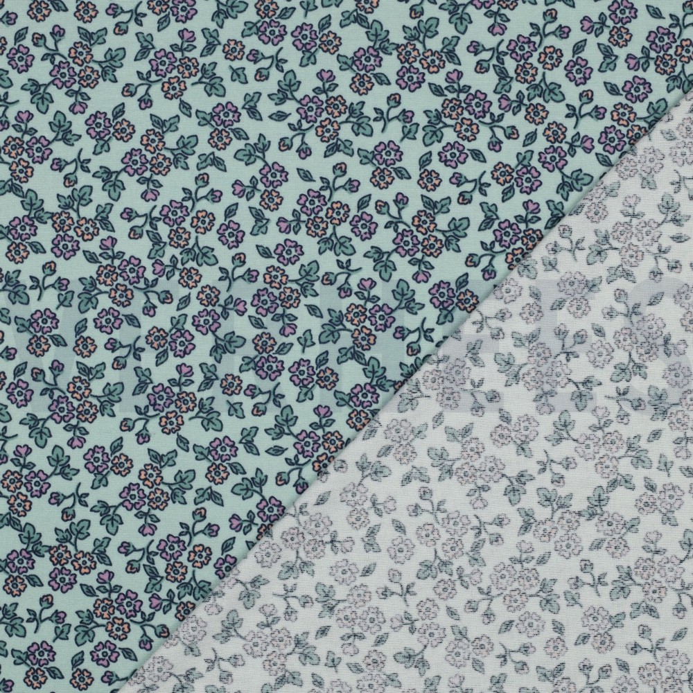 FLANEL BLOEMEN MINT #7