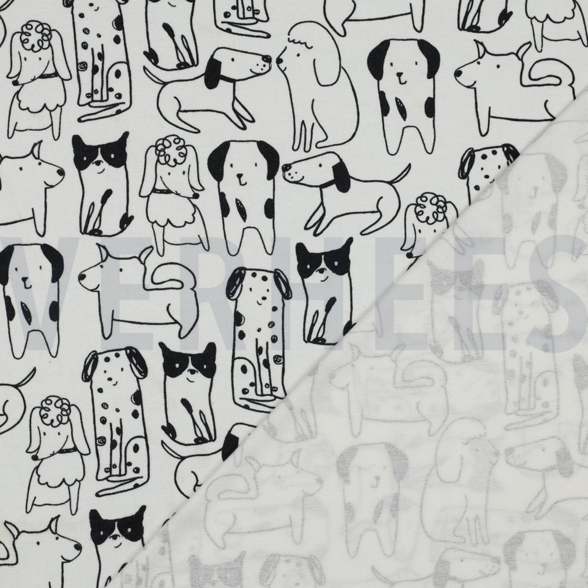 FLANEL HONDEN GEBROKEN WIT (high resolution) #4