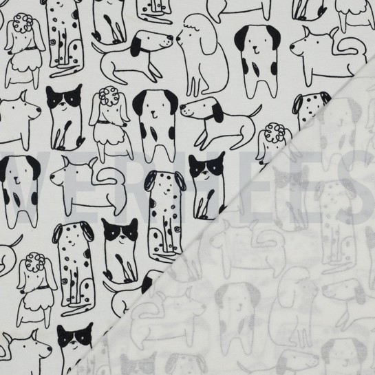 FLANEL HONDEN GEBROKEN WIT #7