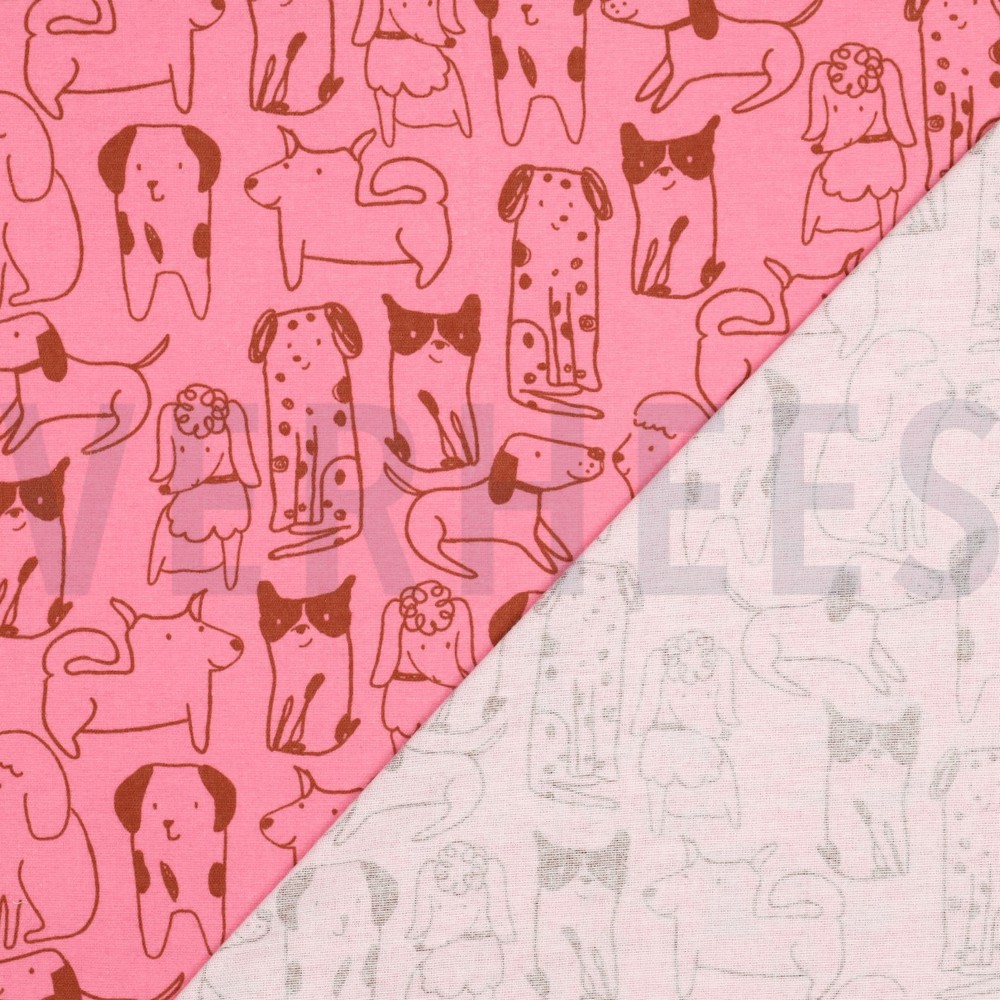 FLANNEL DOGS PINK #7