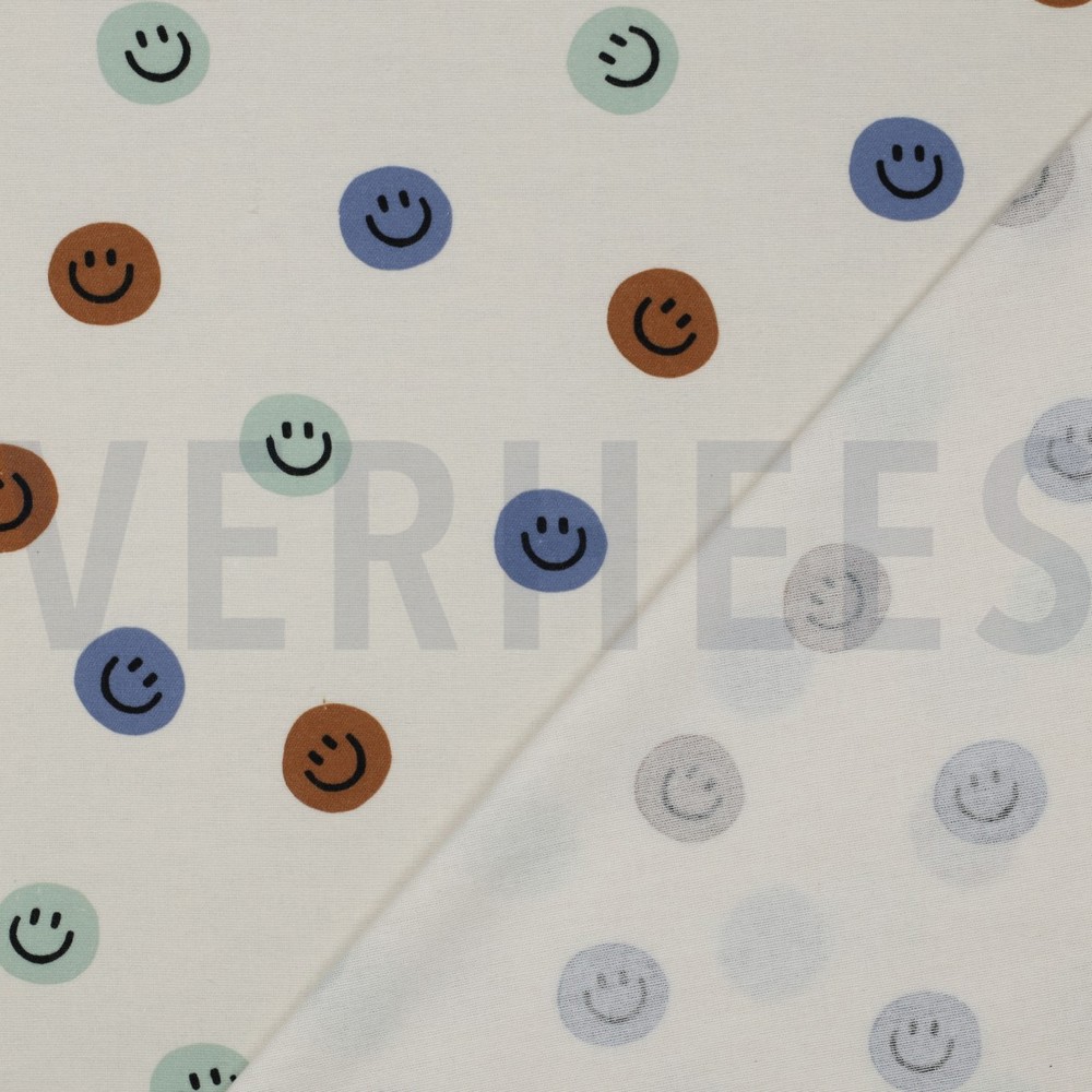 FLANNEL HAPPY FACES GREEN #7