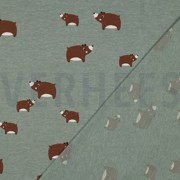 JERSEY MÉLANGE OURS MENTHE FONCÉ (thumbnail) #4