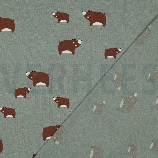 JERSEY MÉLANGE OURS MENTHE FONCÉ #7