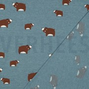 JERSEY MELANGE BEREN ROOKBLAUW (thumbnail) #4