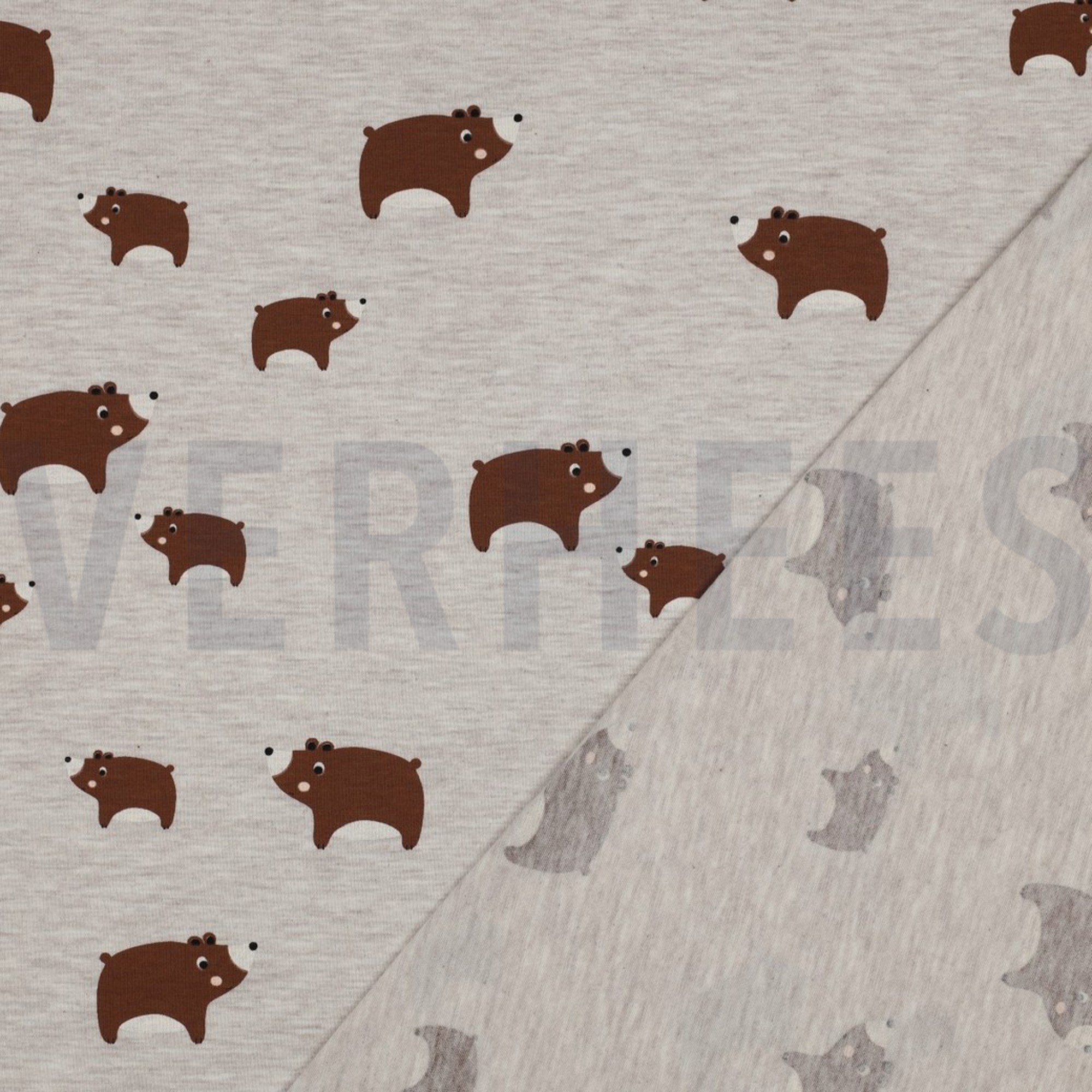 JERSEY MELANGE BEARS LIGHT SAND (high resolution) #4