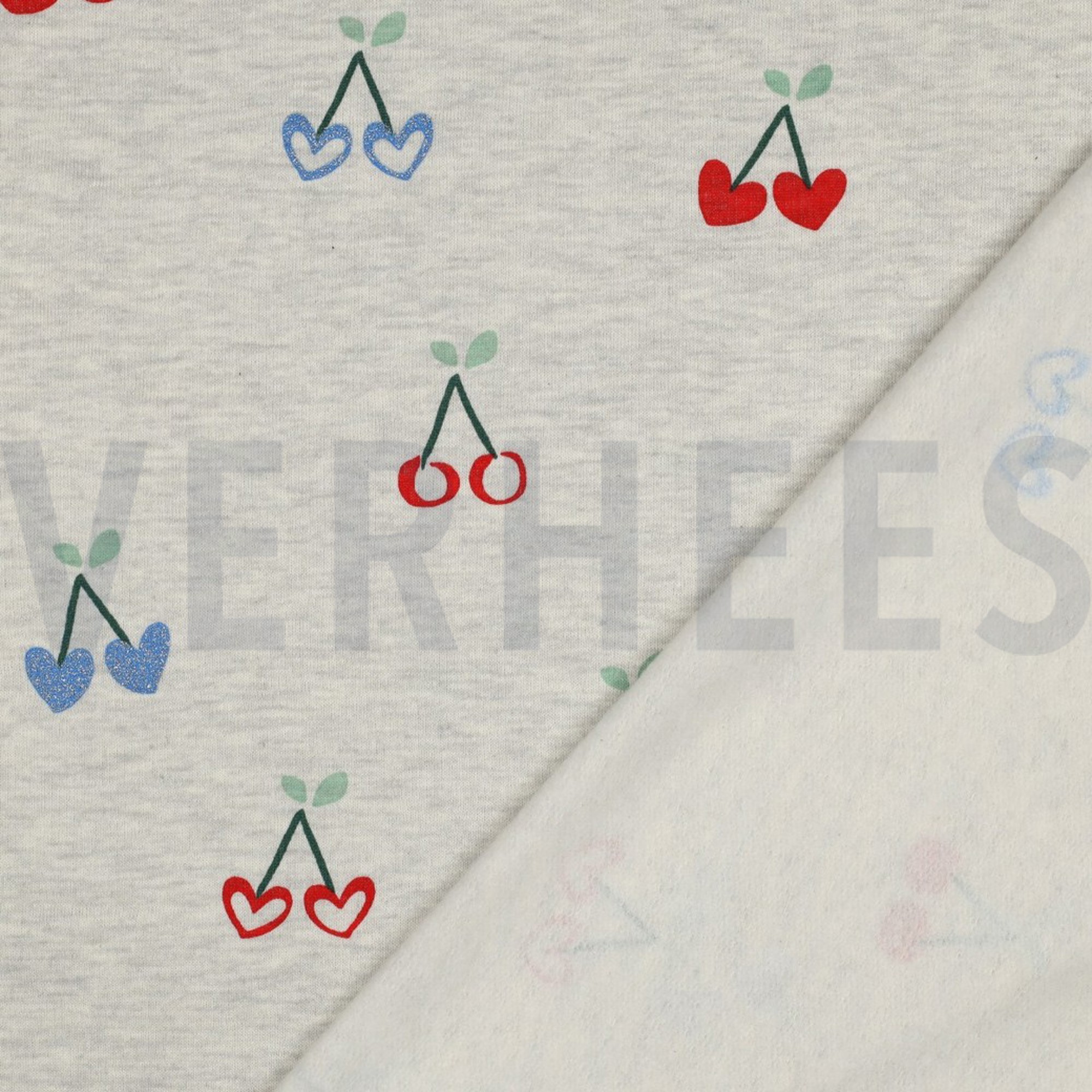 SWEAT MELANGE GLITTER CHERRIES ECRU (high resolution) #4